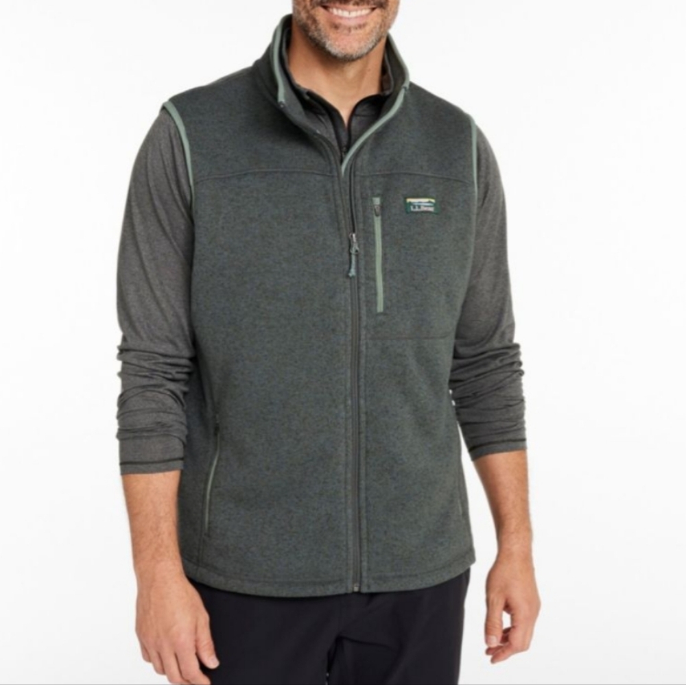 L.L. Bean Men's Charcoal Fleece Vest Size XXL